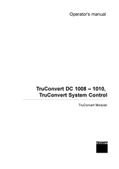 Trumpf TruConvert DC 1010 Operator's Manual