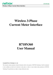 netvox R718N360 User Manual