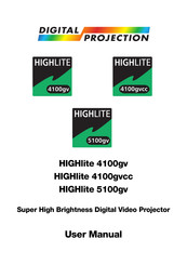 Digital Projection HIGHlite 4100gv User Manual