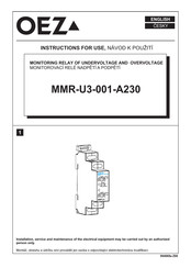 OEZ MMR-U3-001-A230 Instructions For Use Manual