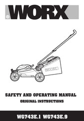 Worx WG743E.1 Safety And Operating Manual Original Instructions