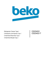 Beko CS234021T Manual