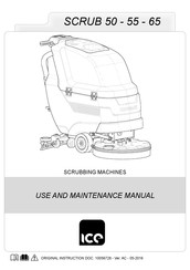 Ice SCRUB 50 Use And Maintenance Manual