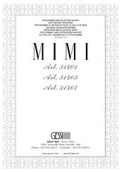 Gessi Mimi 31407 Manual