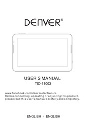 Denver TIO-11003 User Manual