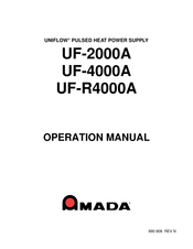 Amada UNIFLOW UF-R4000A Operation Manual