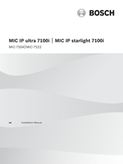 Bosch MIC-7522-Z30G Installation Manual