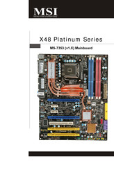 MSI X48 Platinum Series Manual