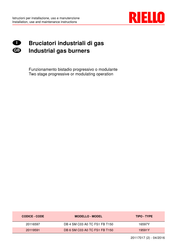 Riello DB 4 SM C03 A0 TC FS1 FB T150 Installation, Use And Maintenance Instructions