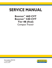 New Holland Boomer 46D CVT Tier 4B Service Manual