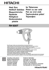 Hitachi RH600T Handling Instructions Manual
