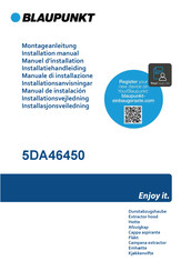 Blaupunkt 5DA46450 Installation Manual