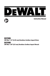 DeWalt DWDCF890B Instruction Manual