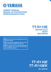 Yamaha TT-R110EK 2018 Owner's Manual