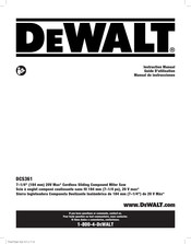 DeWalt DCS361M1-CA Instruction Manual