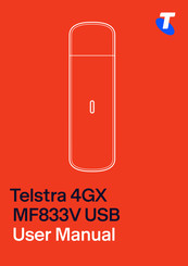 Telstra 4GX MF833V USB User Manual