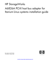 HP A6826A Installation Manual