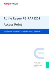 Ruijie Reyee RG-RAP1201 Hardware  Installation And Reference Manual