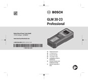 Bosch Professional GLM 30-23 Original Instructions Manual