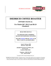 Diedrich Roasters IR-7 Owner's Manual