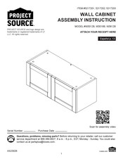 Project Source W3612B Assembly Instruction Manual