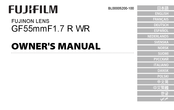 FujiFilm GF55mmF1.7 R WR Owner's Manual