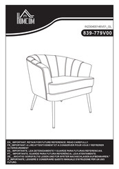 HOMCOM 839-779V00 Manual