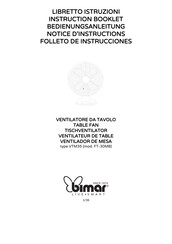 Bimar VTM35 Instruction Booklet