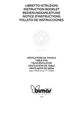 Bimar FT-30MB Instruction Booklet