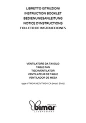 Bimar VTM34.NE Instruction Booklet