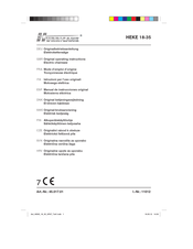 Hurricane HEKE 18-35 Operating Instructions Manual