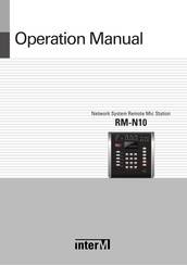 Inter-m RM-N10 Operation Manual