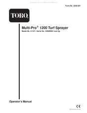 Toro MultiPro 1200 Operator's Manual