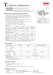 Makita BUC121Z Technical Information