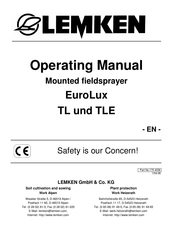 Lemken EuroLux 800 TL Operating Manual
