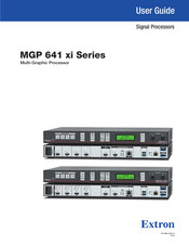 Extron electronics MGP 641 xi Series User Manual