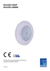 Gemas Slim 90 RGB Built-in Control Installation And Maintenance Manual