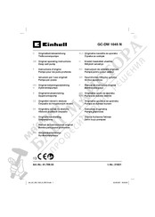 EINHELL GC-DW 1045 N Operating Instructions Manual