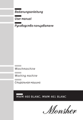 Monsher MWM 460 BLANC User Manual