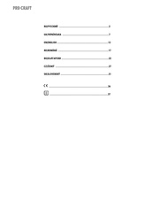 Pro-Craft PWA56 User Manual