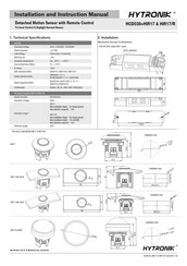 Hytronik HCD038+HIR17 Installation And Instruction Manual