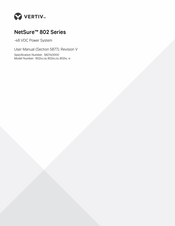 Vertiv NetSure 802 Series User Manual