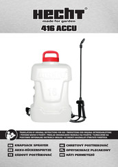 hecht 416 ACCU Instructions For Use Manual