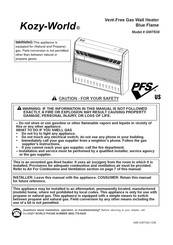 Kozy-World GWT530 Manual