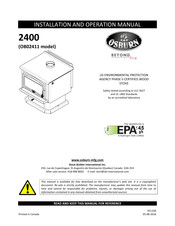 Beyond OSBURN 2400 Installation And Operation Manual