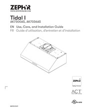 Zephyr Tidal I AK7336AS Use, Care And Installation Manual