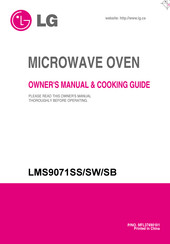 LG LMS9071SB Owner's Manual & Cooking Manual
