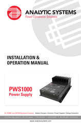 Analytic Systems PWS1000 Installation & Operation Manual