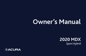 Acura MDX Sport Hybrid 2020 Owner's Manual