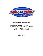 Sto N Sho SNS 316 Installation Procedures Manual